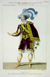 Costume for Adolphe Nourrit in the Role of Don Giovanni, Engraved by Maleuvre, Printed by Hautecoeur-Martinet