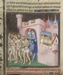Expulsion of the Albigensians from Carcassone in 1209, from the 