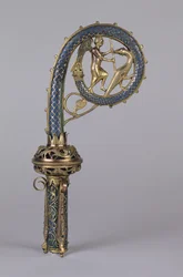 Crozier Depicting St. Michael Defeating the Dragon
