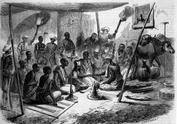 Custom in India - marriage: domestic ceremony of a wedding