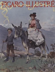 In the Mountains. Cover of Le Figaro Illustre, September 1894