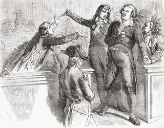 Danton and Desmoulins defend themselves before the Convention, 30th March 1794, from 
