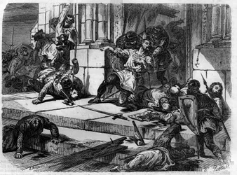 Deacon John has the doors of Latran