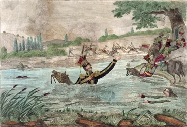 Death of Prince Joseph Poniatowski in the Elstera River