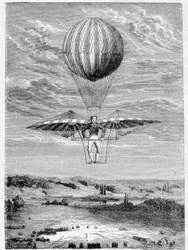 Deghen (Degen) apparatus for the direction of aerostats in 1812 - in 