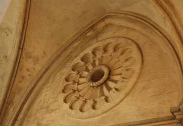 View of a carved rosace