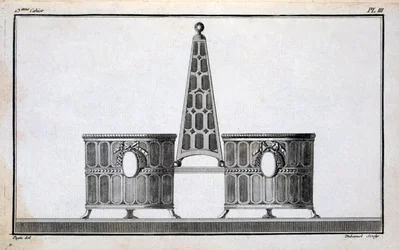 Design by Pugin, from a pattern book of Neo-classical metalwork designs put together by Duhamel, c.1770s-80s