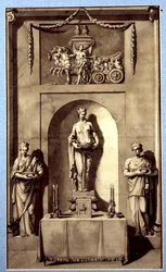 Design for a Sculptural Alcove with Apollo and his Chariot, c.1760