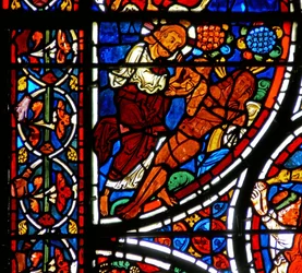 Detail from a Window Depicting the Parable of the Good Samaritan: The Creation of Eve
