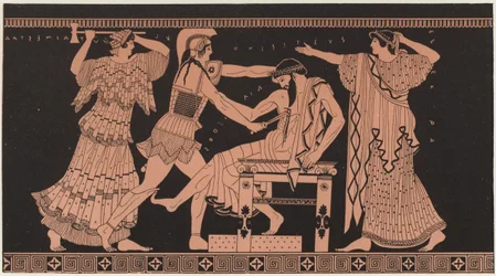 Detail of Greek pottery