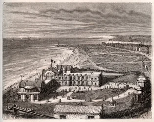 Dieppe - Normandie - engraving in 