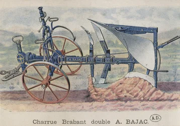 Double Brabant plough, invented by Antoine Bajac, c. 1900