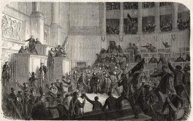 Duchess of Orleans in the Chambre des Deputes (1848), Paris, France - Revolution of 1848