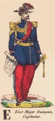 E: French staff, Captain
