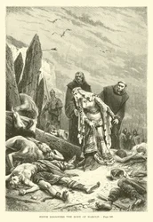 Edith discovers the body of Harold