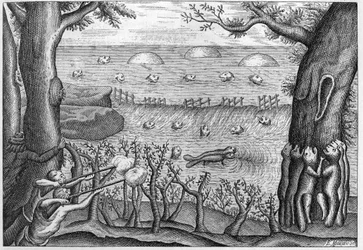 Engraving of 1738 in 