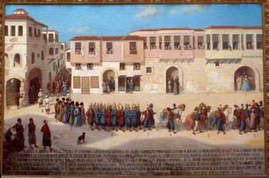 Entry to Smyrna by Admiral Joseph de Bauffremont, Prince of Listenois 28/09/1766