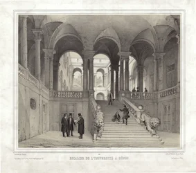 Staircase of the University in Genoa