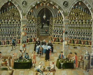 Examination of an apothecary, early 18th century