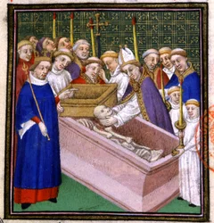 Exhumation and canonization of St. Louis