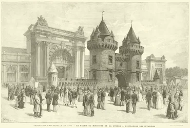 1889 Universal Exposition, The Ministry of War Palace at the Esplanade des Invalides