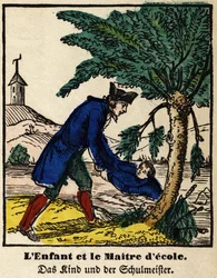 Fables from La Fontaine: the child and the schoolmaster