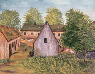 Farm and Farmyard in France, late 19th century
