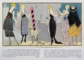 Fashion designs by Jacques Doucet and the House of Worth from Les Elegances Parisiennes, winter of 1920-21