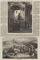 Fine Arts, the Exhibition at the Louvre (engraving)
