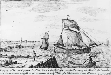 Fishing Boat for Cod and Northern Herring - Engraving, n.d.