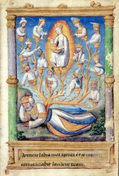 The Tree of Jesse, from Heures a lUsage de Rome (fol.11r)