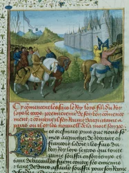 Entry of Louis VII into Constantinople with Emperor Conrad III During the Crusades
