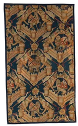 Fragment of a Heraldic Tapestry Depicting the Arms of Beaufort, Turenne and Comminges, Made in Paris or Arras