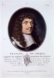 Francois de Crequi, Marquis de Marines, from Portraits des grands hommes, femmes illustres, et sujets memorables de France