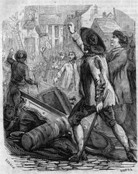 French Revolution: Pillage of the wallpaper factory of Reveillon April 28