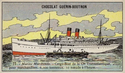 French Cargo Ship of the Compagnie Transatlantique