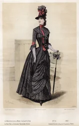 French fashion plate, late 19th century