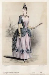 French fashion plate, late 19th century