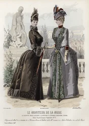 French fashion plate, late 19th century