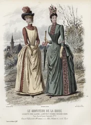 French fashion plate, late 19th century