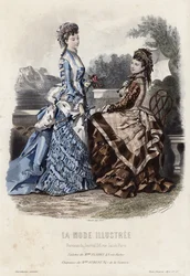 French fashion plate, late 19th century