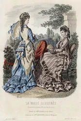 French fashion plate, late 19th century