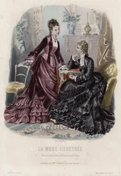 French fashion plate, late 19th century