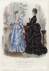 French fashion plate, late 19th century
