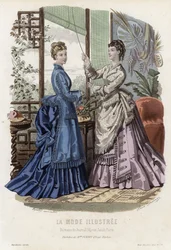 French fashion plate, late 19th century