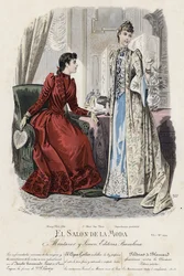 French fashion plate, late 19th century
