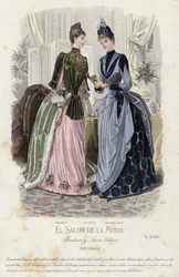 French fashion plate, late 19th century