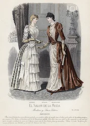 French fashion plate, late 19th century