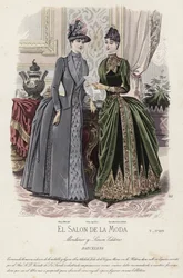 French fashion plate, late 19th century