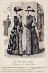 French fashion plate, late 19th century